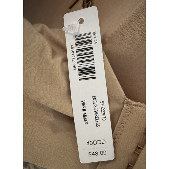 SOMA ENBLISS Wireless Bra Porcelain Size 40 DDD - Picture 4 of 5